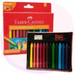 پاستل روغنی ۱۲ رنگ گریب دار فابر کاستل Grip erasable crayons