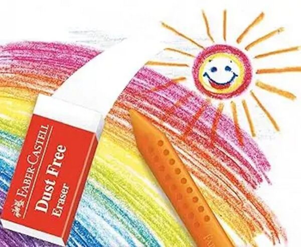 پاستل روغنی ۱۲ رنگ گریب دار فابر کاستل Grip erasable crayons