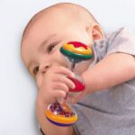 جغجغه استوانه با دانه رنگی تولو کد 86440