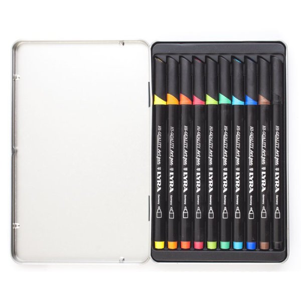 ماژیک حرفه ای 10 رنگ ليرا مدل Art Pen Professional