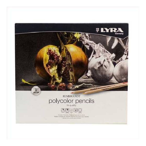 مداد رنگی حرفه ای 24 رنگ لیرا مدل Polycolor