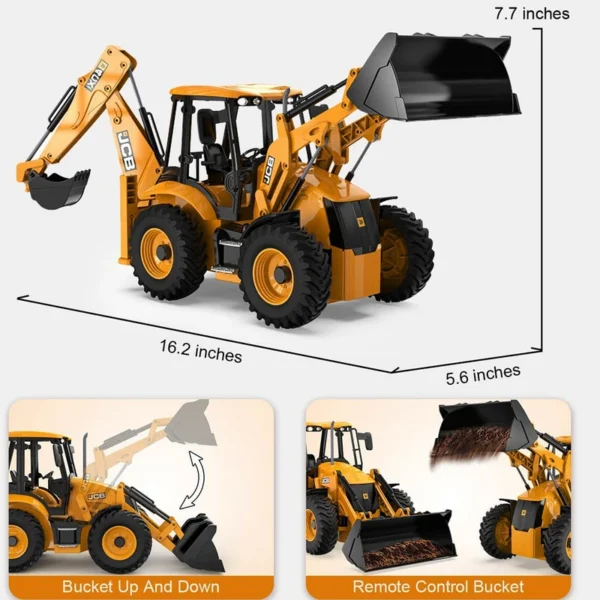 ماشین بازی کنترلی مدل تراکتور بکهول شارژی کد NO.E589-003