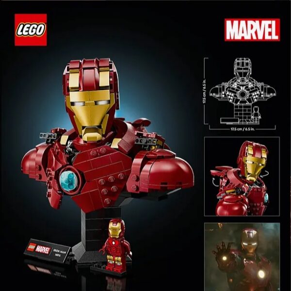 لگو سری مارول مدل Iron Man MK4 Bust کد 76327
