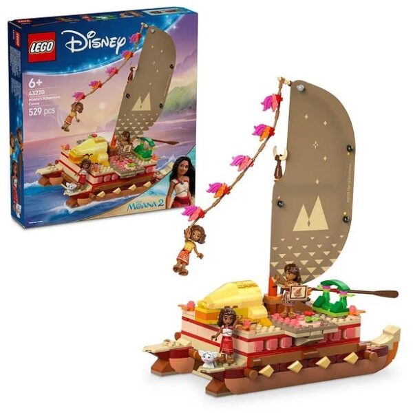 لگو سری دیزنی مدل Moana’s Adventure Canoe کد 43270