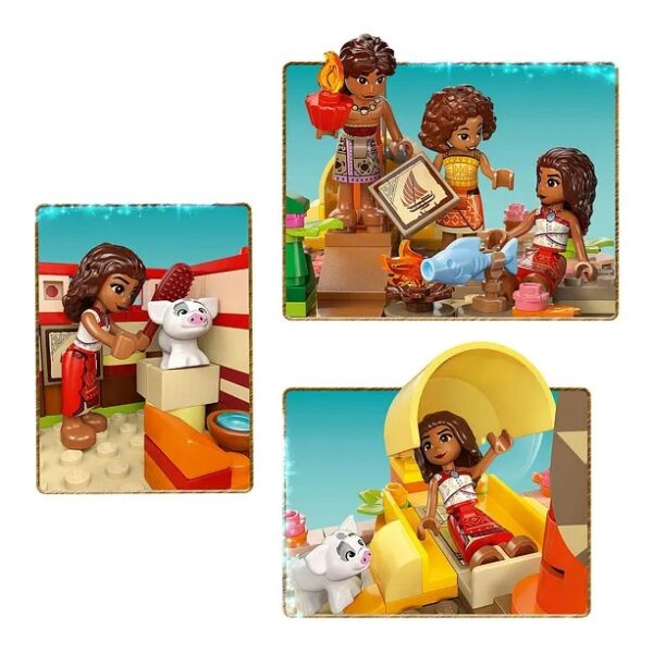 لگو سری دیزنی مدل Moana’s Adventure Canoe کد 43270