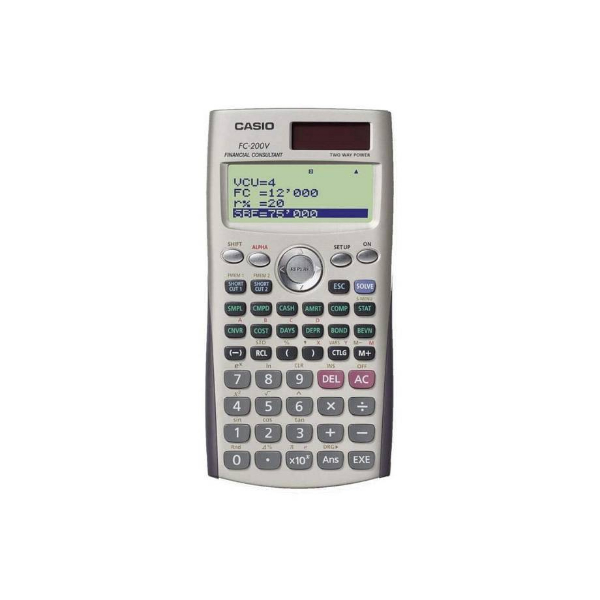 ماشین حساب مالی کاسیو مدل Fc-200v ماشین حساب مالی کاسیو مدل Fc-200v