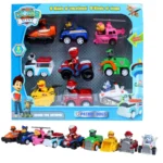 اسباب بازی مدل سگهای نگهبان paw patrol با ماشین عقب کش کد M99C بسته 9 عددی