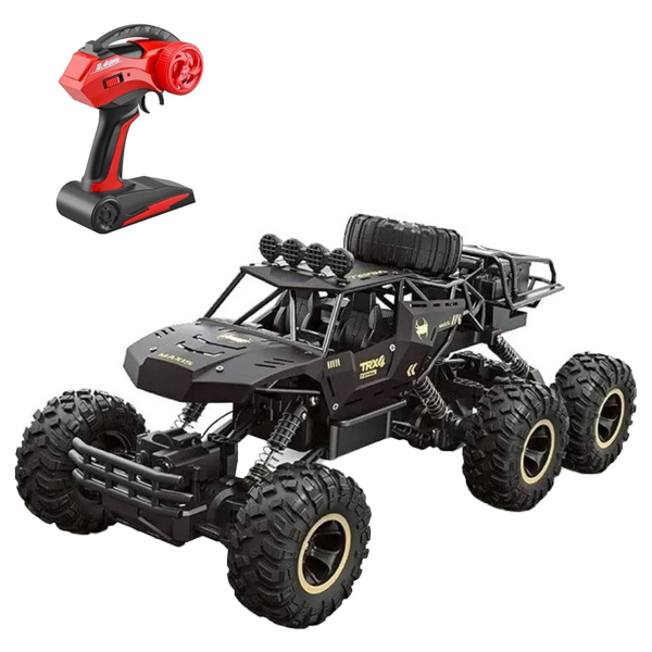 ماشین بازی کنترلی آفرود شش چرخ Rock CRAWLER کد 2089