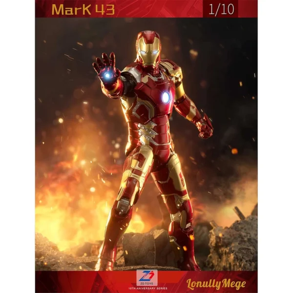 اکشن فیگور مدل آیرون من مارک 43 ZD TOYS