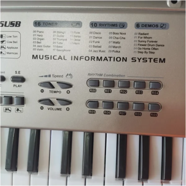 اسباب بازی ارگ موزیکال مدل 61 key mp3