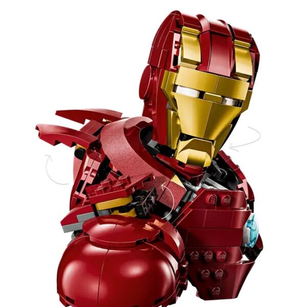 لگو سری مارول مدل Iron Man MK4 Bust کد 76327