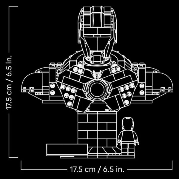 لگو سری مارول مدل Iron Man MK4 Bust کد 76327