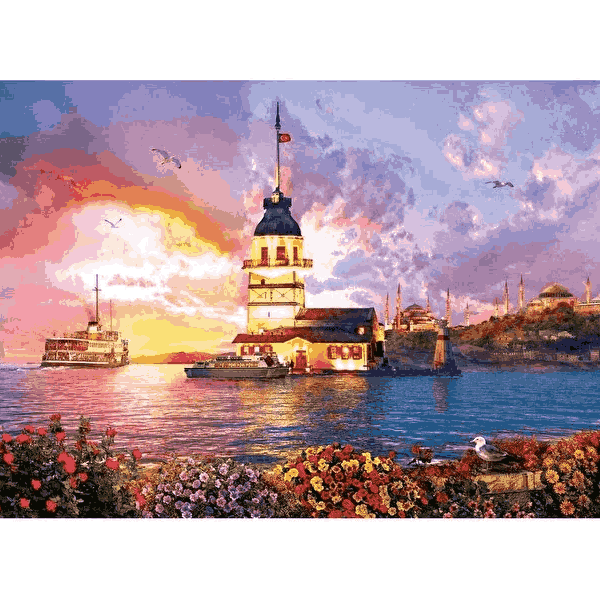 پازل 1000 تکه آرت پازل مدل The Maiden's Tower کد 5179