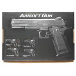 تفنگ کلت فلزی ایر سافت گان ساچمه ای مدل AIRSOFT GUN V306
