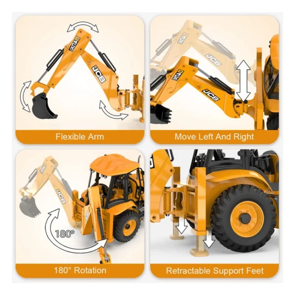 ماشین بازی کنترلی مدل تراکتور بکهول شارژی کد NO.E589-003
