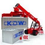ماکت فلزی ماشین کانتینر بردار برند KDW مقیاس 1:50