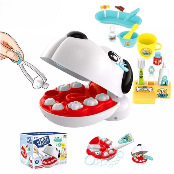 ست بازی دندانپزشکی حیوانات 17 قطعه بوا کد 8392