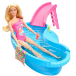 عروسک باربی مدل Doll and Pool Playset کد HRJ74