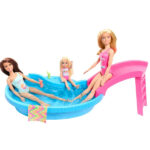 عروسک باربی مدل Doll and Pool Playset کد HRJ74
