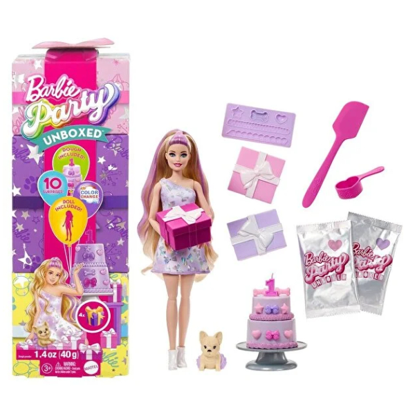 عروسک باربی مدل Papusa Party Unboxed Reveal Blonda عروسک باربی مدل Papusa Party Unboxed Reveal Blonda