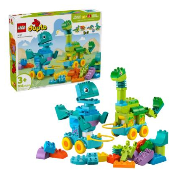 لگو دوپلو مدل 3in1 Dinosaurs on Wheels کد 10451