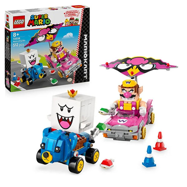 لگو سری سوپرماریو مدل Mario Kart – Wario & King Boo کد 72038