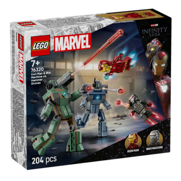 لگو سری مارول مدل Iron Man & War Machine vs. Hammer Drones کد 76320