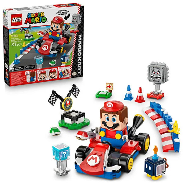 لگو سری سوپرماریو مدل Mario Kart – Mario & Standard Kart کد 72043