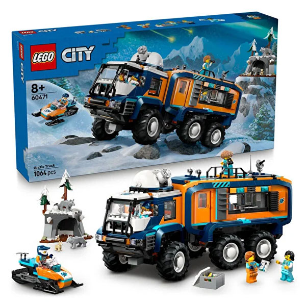 لگو سری سیتی مدل Arctic Explorer Science Lab Truck کد 60471