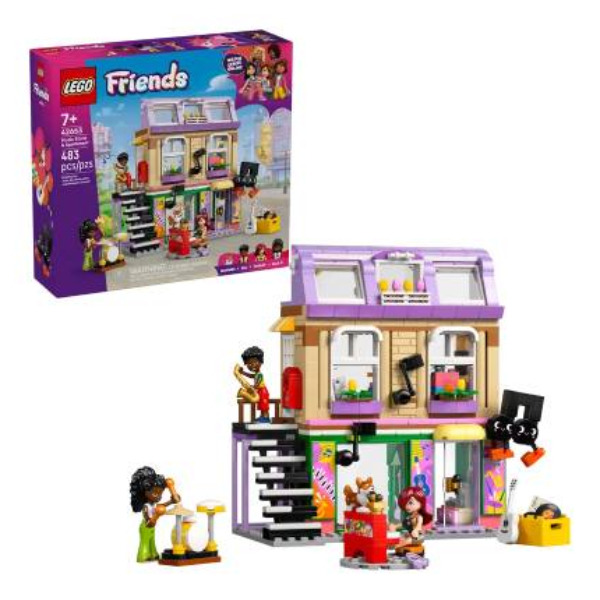 لگو سری فرندز مدل Music Store & Apartment کد 42653