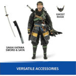 اکشن فیگور گوست تسوشیما Ghost of Tsushima سری PES 5 برند Spin master