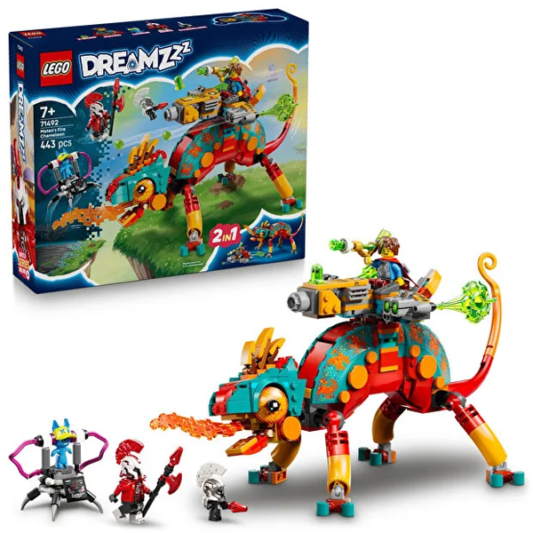 لگو سری دریمز مدل Mateo's Fire Chameleon کد 71492