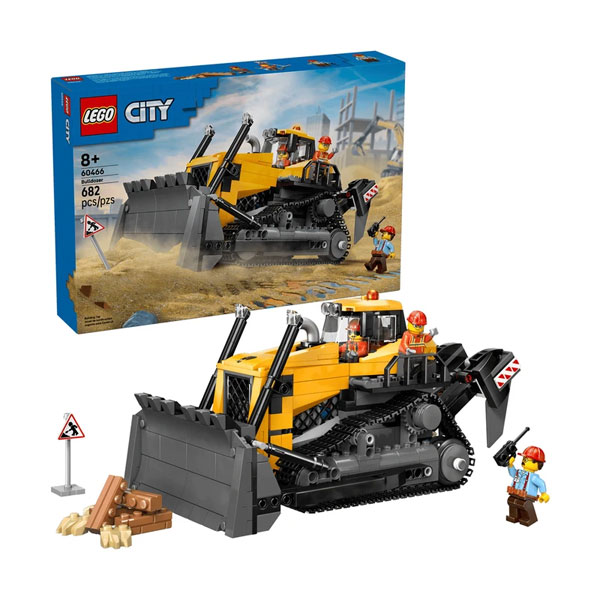 لگو سری سیتی مدل Yellow Bulldozer کد 60466
