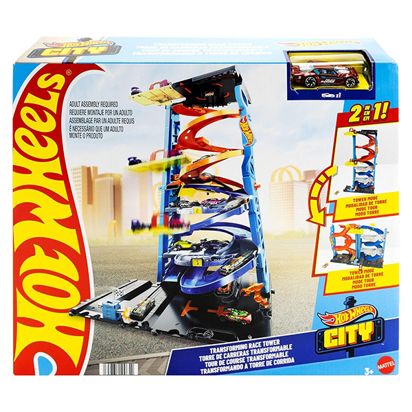 کیت بازی سیتی هات ویلز مدل Transforming Race Tower کیت بازی سیتی هات ویلز مدل Transforming Race Tower