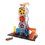 کیت بازی سیتی هات ویلز مدل Super Twist Tire Shop