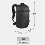 کوله پشتی اسکی 23 لیتری ودز Wedze مدل FR/AM 100