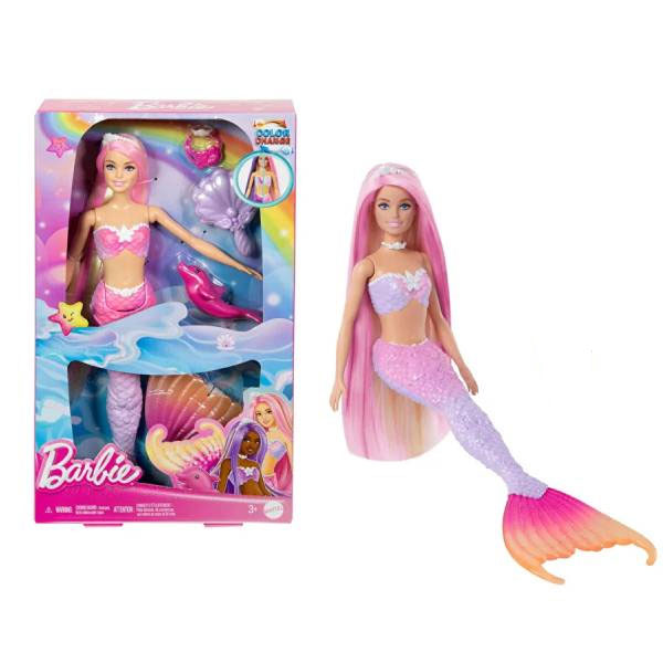 عروسک باربی مدل Color Changing Mermaid کد HRP97