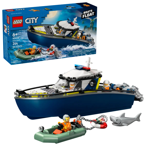 لگو سری سیتی مدل Police Boat Chase کد 60456 لگو سری سیتی مدل Police Boat Chase کد 60456