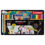 ست مداد رنگی 36 رنگ جعبه فلزی استابیلو کد 87/3193