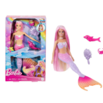 عروسک باربی مدل Color Changing Mermaid کد HRP97