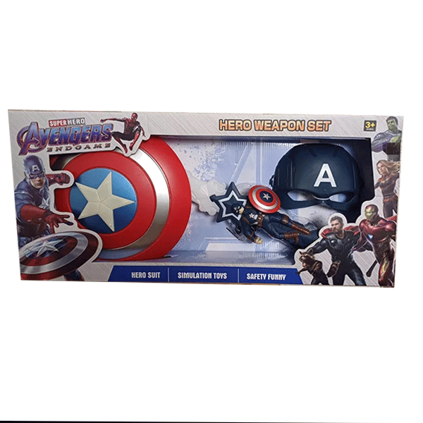 ست اسباب‌بازی قهرمانان Avengers  چکش تور و سپر کاپیتان آمریکا