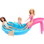 عروسک باربی مدل Doll and Pool Playset کد HRJ74