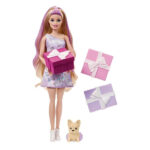 عروسک باربی مدل Papusa Party Unboxed Reveal Blonda کد JFG70