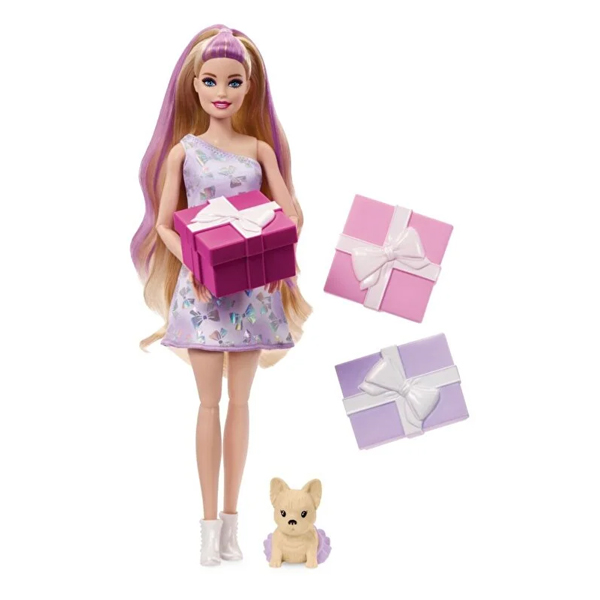 عروسک باربی مدل Papusa Party Unboxed Reveal Blonda کد JFG70