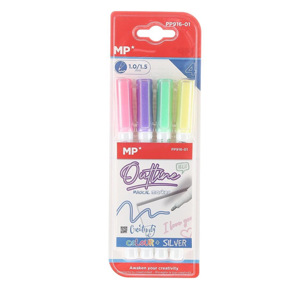 ماژیک جادویی اکلیلی ام پی کد PP916-01 بسته 4 عددی