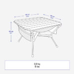 میز کمپینگ تاشو کچوا مدل Kompakt 500