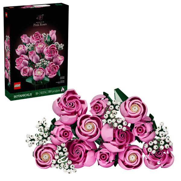 لگو سری بوتانیکالز مدل Bouquet of Pink Roses کد 10374 لگو سری بوتانیکالز مدل Bouquet of Pink Roses کد 10374