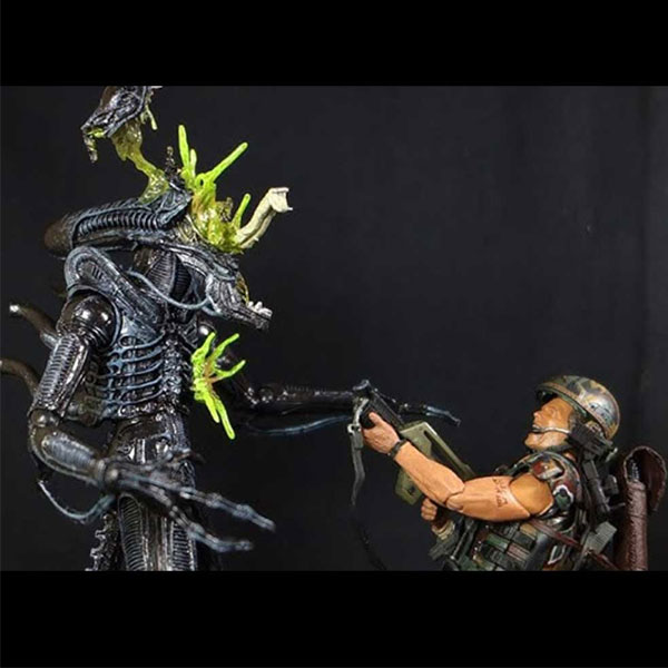 اکشن فیگور الین بیگانه مدل Alien Xenomorph Head Damage برند نکا کد MH