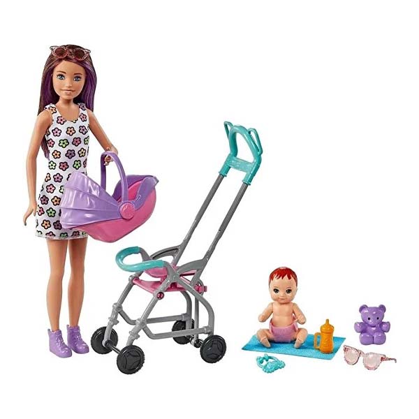 عروسک باربی اسکیپر مدل Skipper Babysitters Inc Doll Stroller Set عروسک باربی اسکیپر مدل Skipper Babysitters Inc Doll Stroller Set