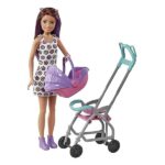 عروسک باربی اسکیپر مدل Skipper Babysitters Inc Doll Stroller Set